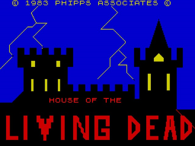 The House of the Living Dead title screen for ZX Spectrum